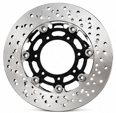 disque moto percé